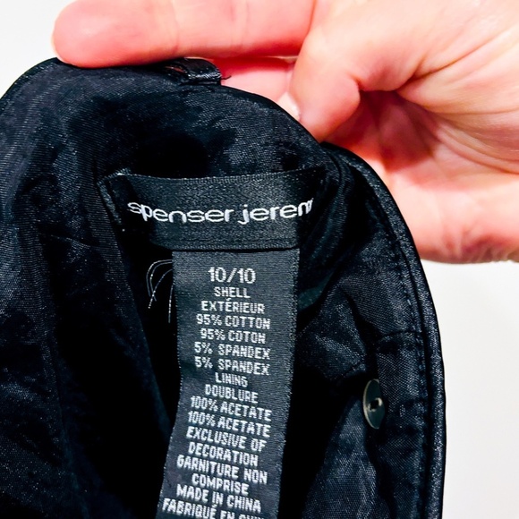 SPENSER JEREMY Black and white strapless dress - Picture 6 of 6